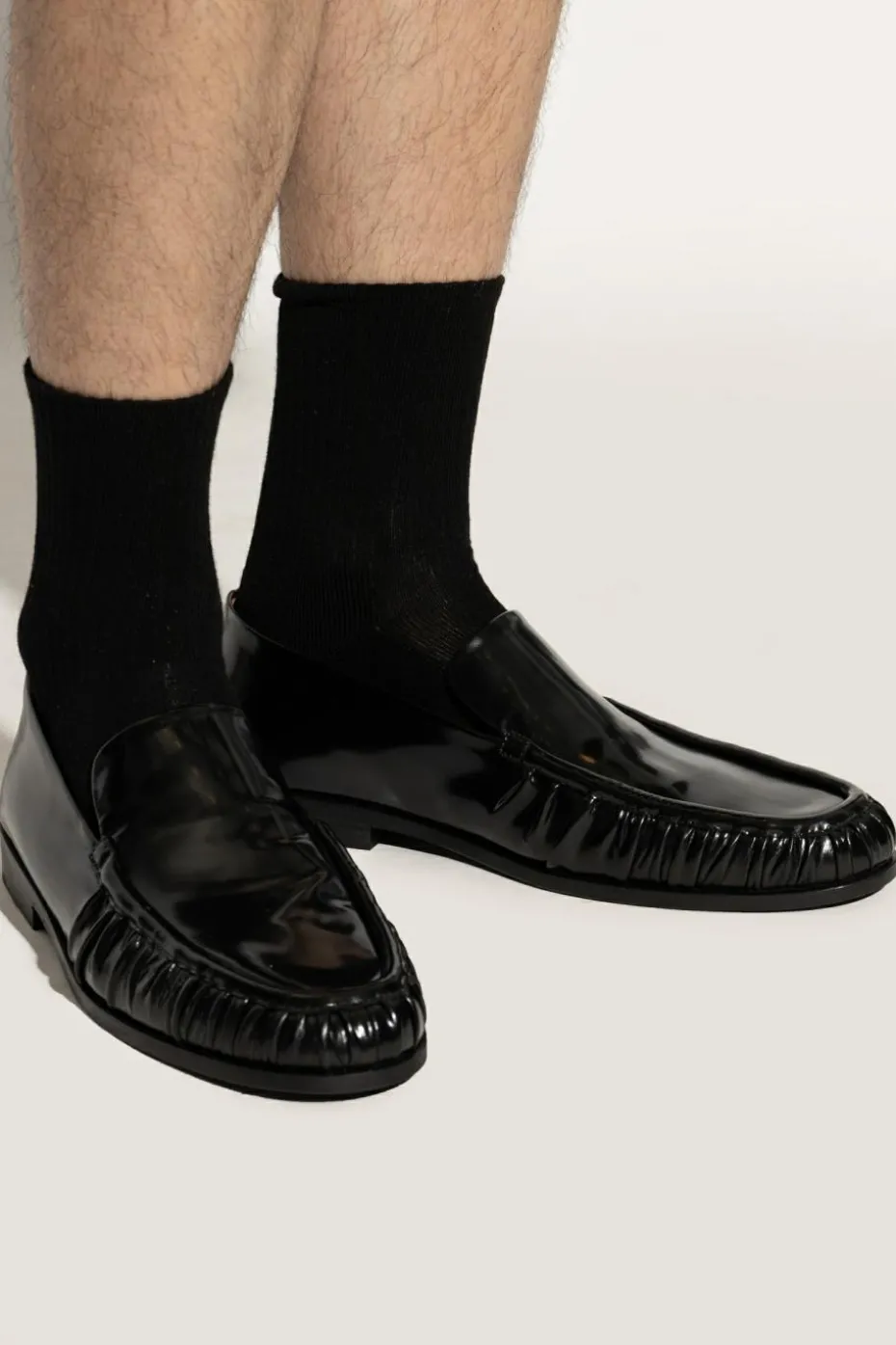 Marsell CZARNY Skórzane buty typu `loafers`