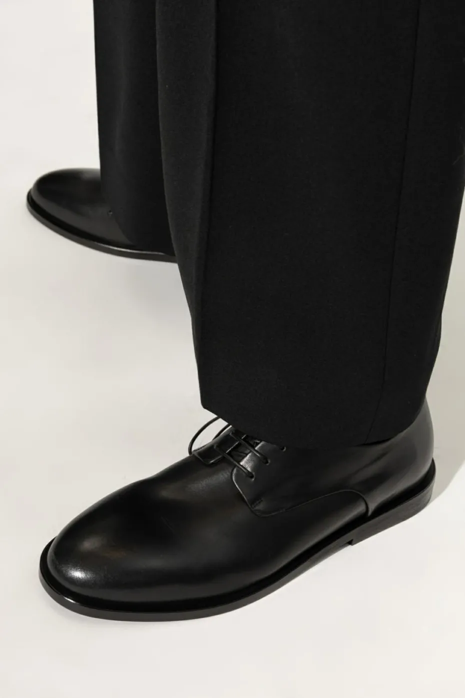 Marsell CZARNY Skórzane buty
