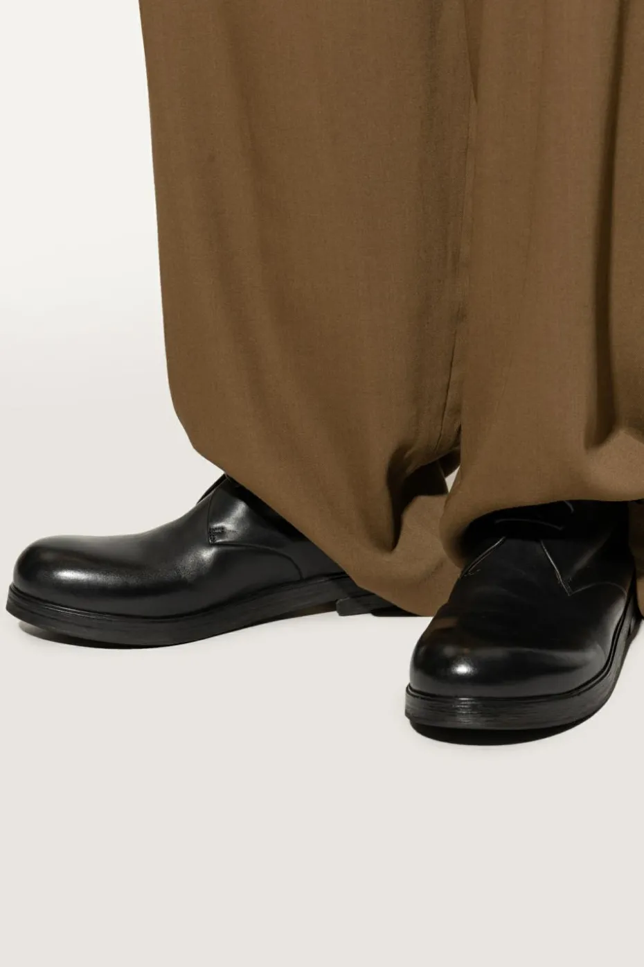 Marsell CZARNY Skórzane buty za kostkę