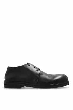 Marsell CZARNY Skórzane buty ‘Zucca Zeppa’
