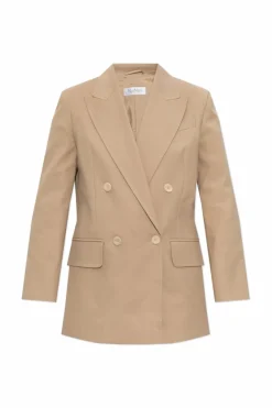 Max Mara beżowy Dwurzędowa marynarka ‘Suez’