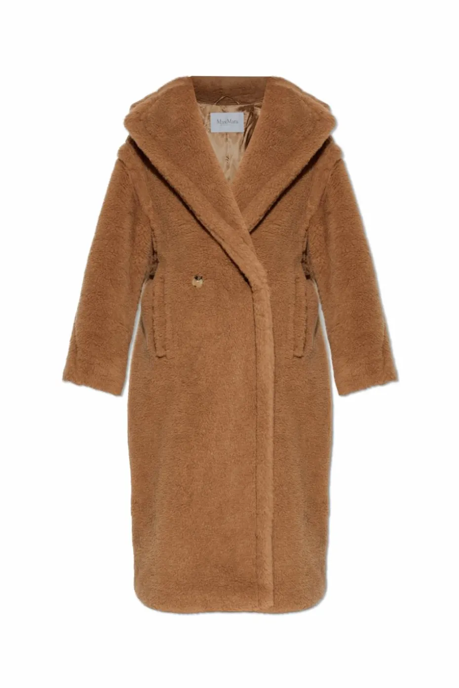 Max Mara beżowy Płaszcz z wielbłądziej wełny ‘Teddy’