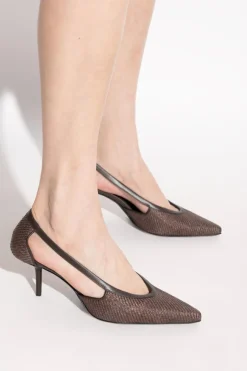 Max Mara BRĄZOWY Buty na obcasie