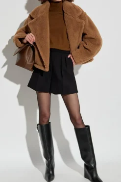 Max Mara BRĄZOWY Futro `Gardone`
