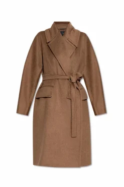 Max Mara BRĄZOWY Płaszcz `Attuale`
