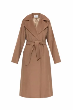 Max Mara BRĄZOWY Płaszcz ‘Manuela’