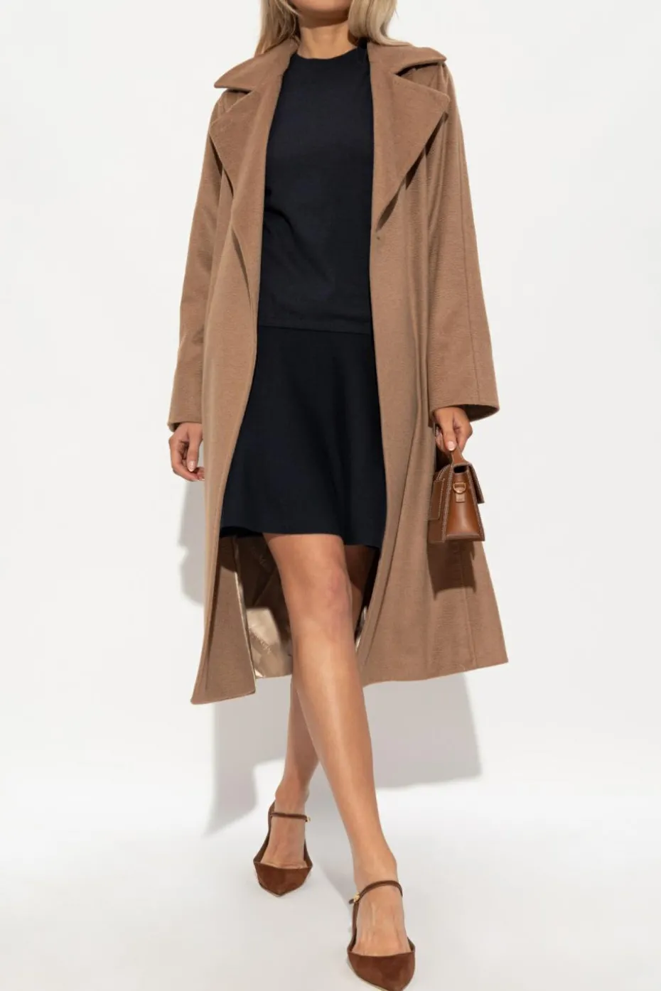 Max Mara BRĄZOWY Płaszcz ‘Manuela’