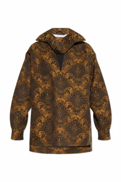 Max Mara BRĄZOWY Top `Anemone`