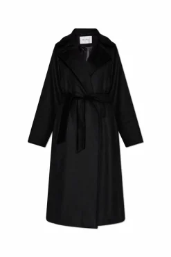 Max Mara CZARNY Płaszcz `Manuela`
