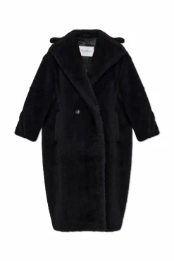 Max Mara CZARNY Wełniany płaszcz `Tedgirl`
