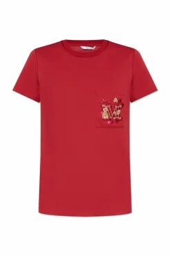 Max Mara CZERWONY T-shirt `Nunzio`