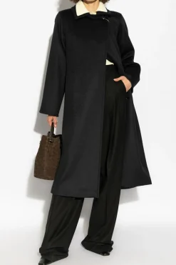 Max Mara GRANATOWY Płaszcz `Manuela`