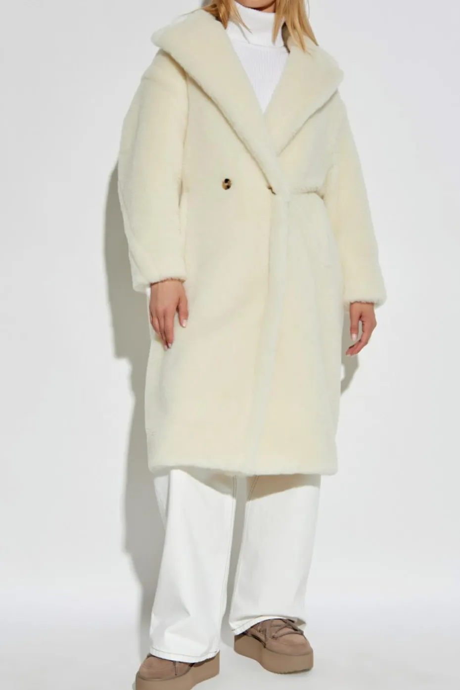 Max Mara kremowy Płaszcz `Tedgirl`