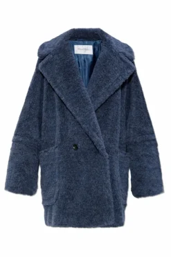 Max Mara NIEBIESKI Wełniany płaszcz `Tedgirl1`