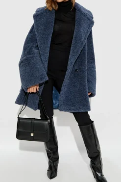 Max Mara NIEBIESKI Wełniany płaszcz `Tedgirl1`
