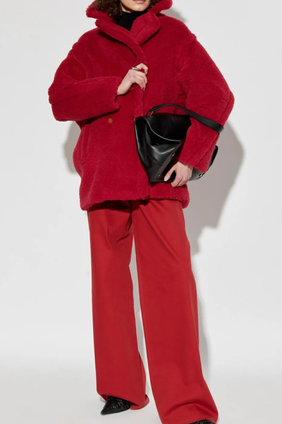 Max Mara RÓŻOWY Futro `Cuba`