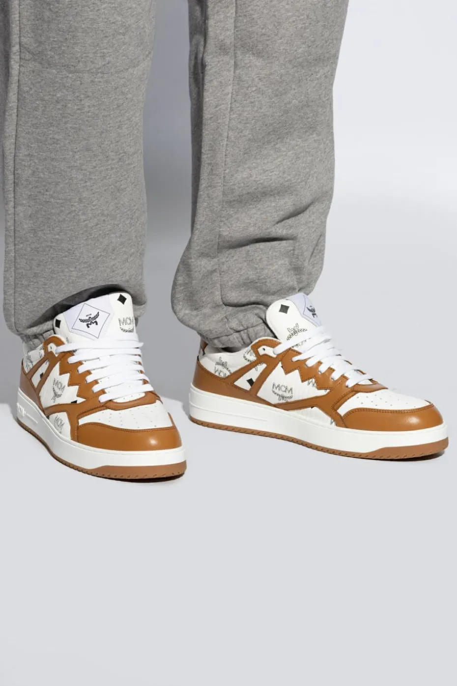 MCM BRĄZOWY Buty sportowe