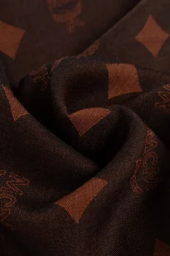 MCM BRĄZOWY Chusta z logo