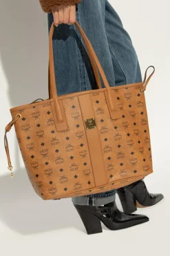 MCM BRĄZOWY Dwustronna torba ‘Liz’ typu ‘shopper’