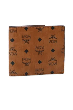 MCM BRĄZOWY Składany portfel