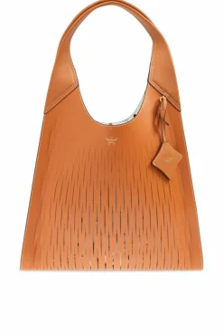 MCM BRĄZOWY Torba `Aren` typu `shopper`