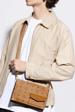 MCM BRĄZOWY Torba na ramię `Arem Small`