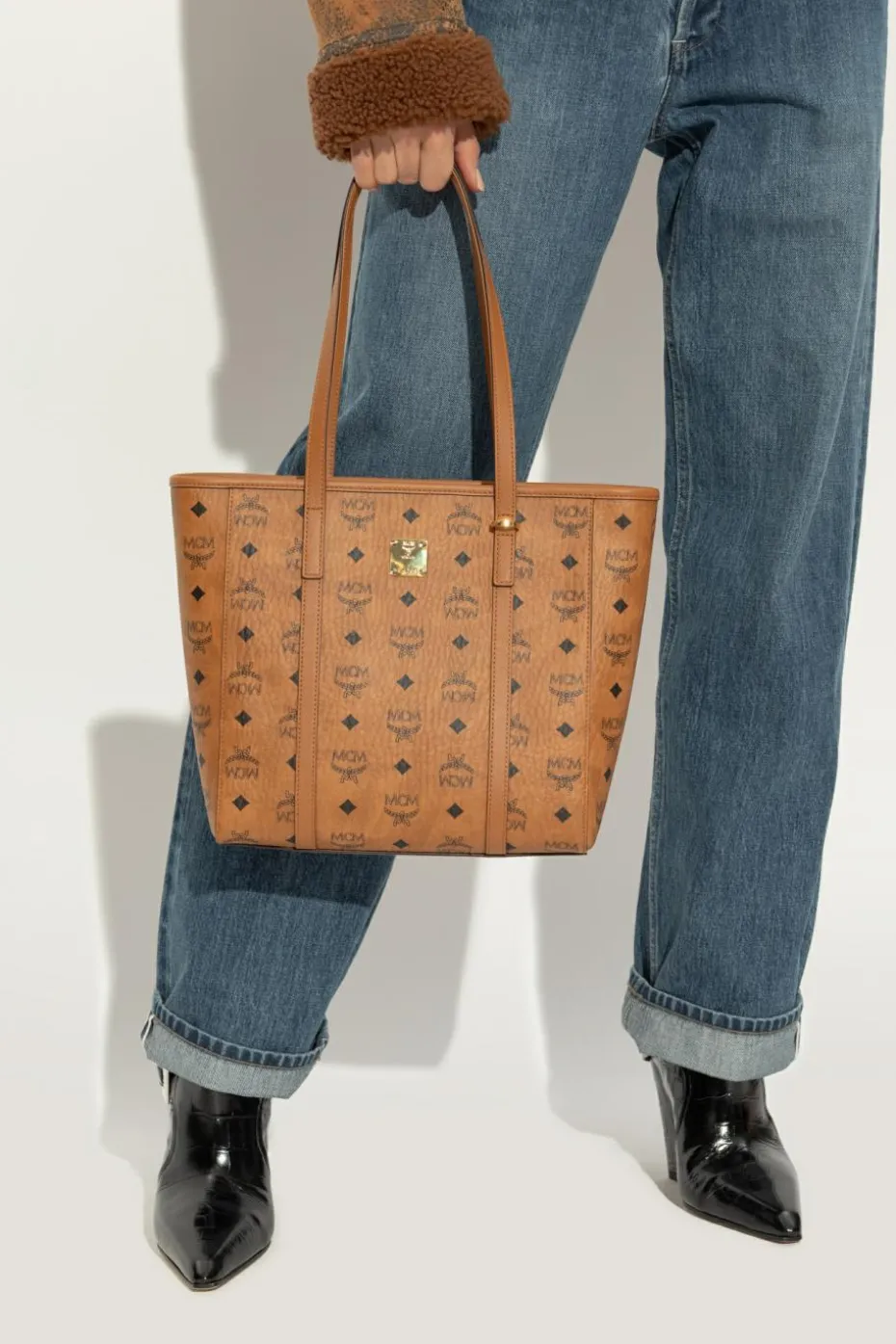 MCM BRĄZOWY Torba typu ‘shopper’