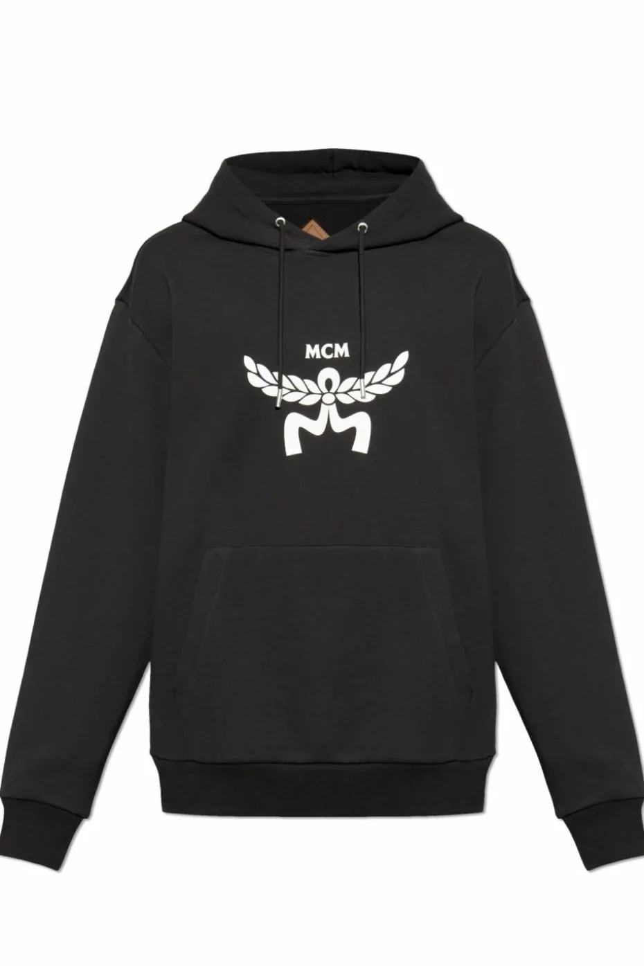 MCM CZARNY Bluza z kapturem