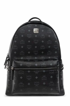 MCM CZARNY Plecak z logo