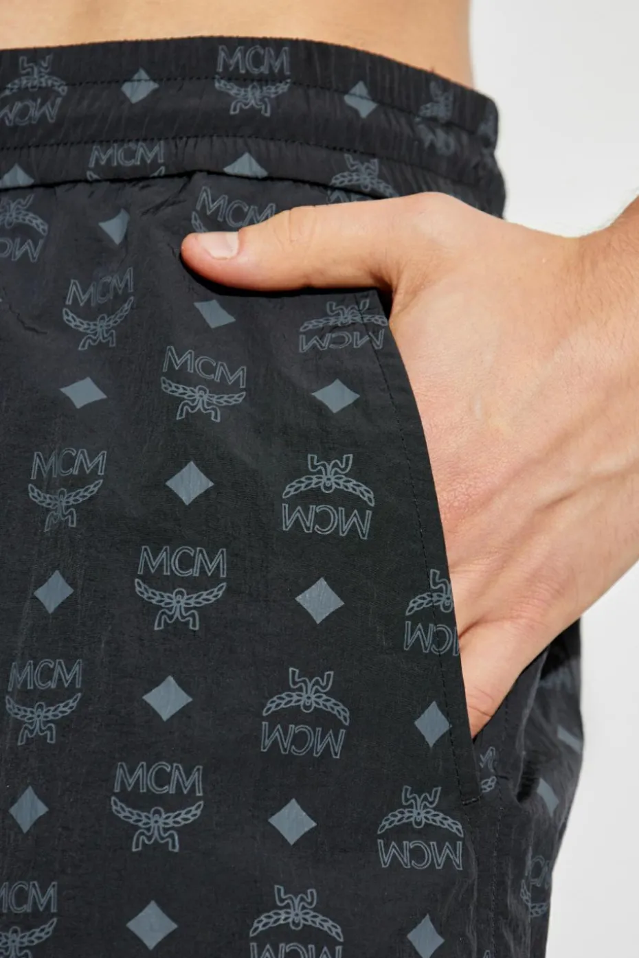 MCM CZARNY Szorty kąpielowe