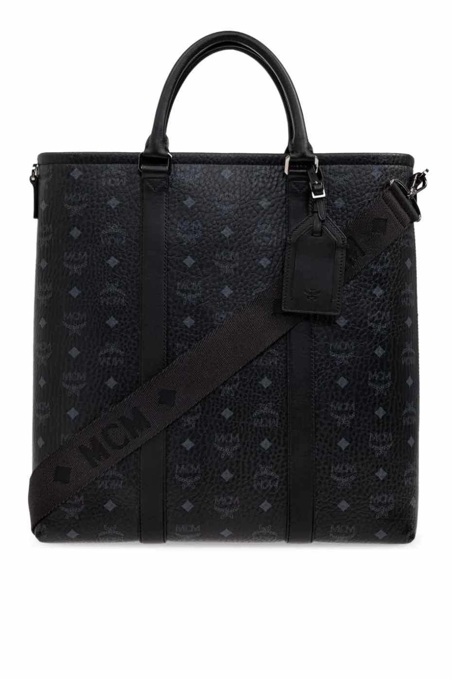 MCM CZARNY Torba `Aren Large` typu `shopper`