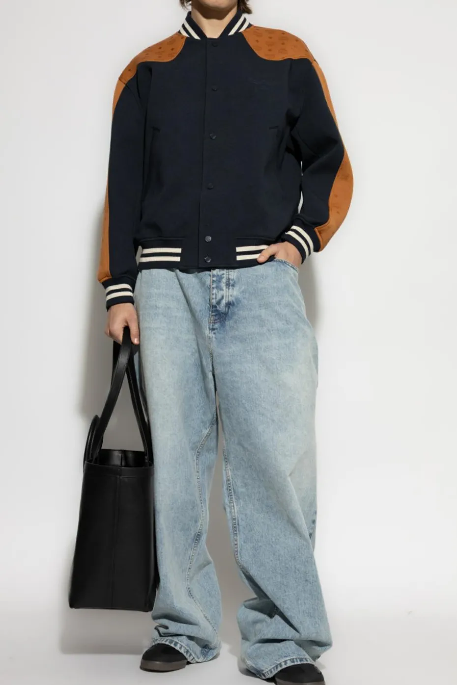 MCM GRANATOWY Kurtka typu `bomber`