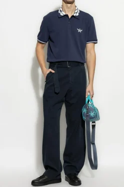 MCM GRANATOWY Polo z logo
