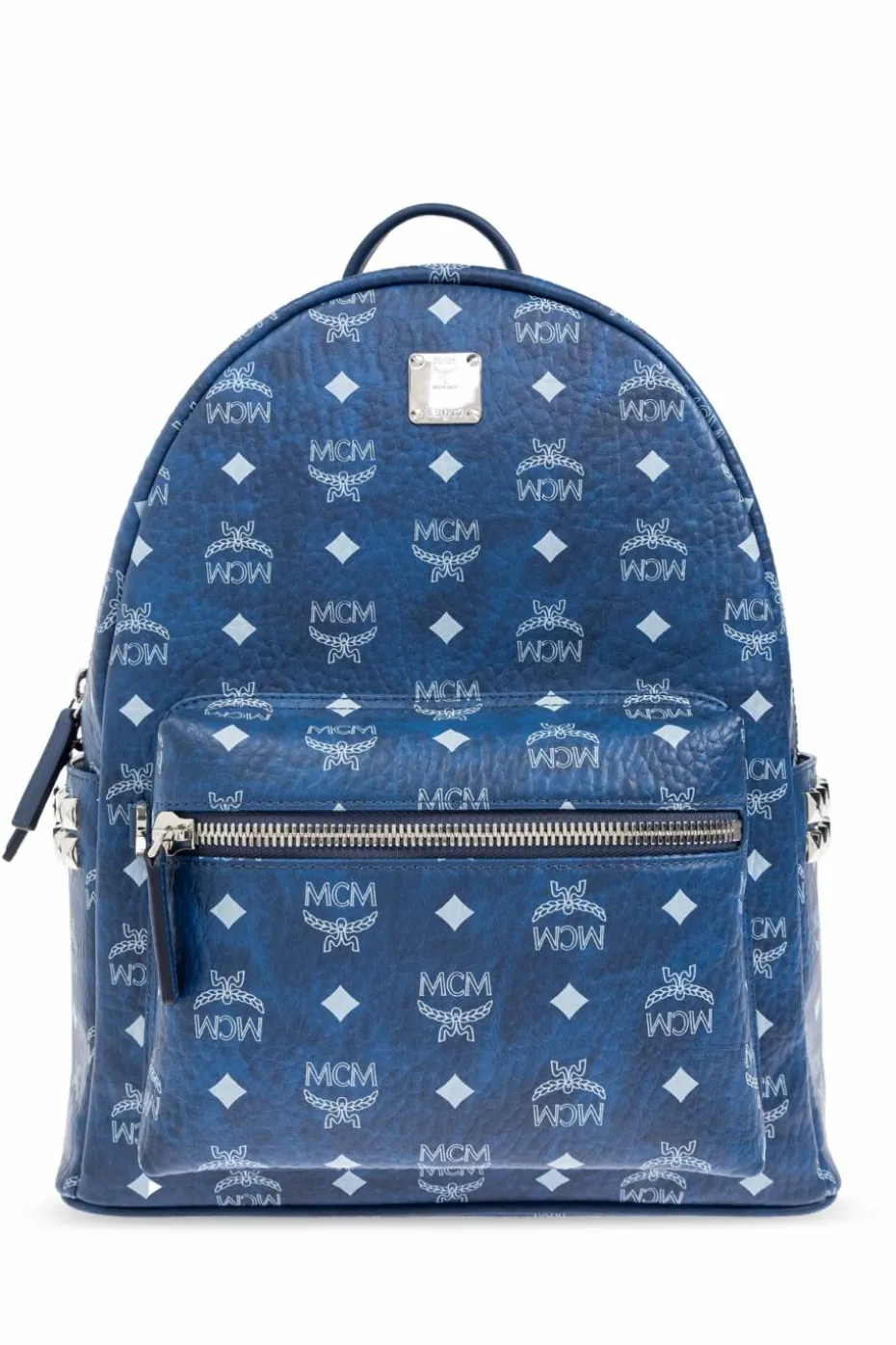 MCM NIEBIESKI Plecak z logo