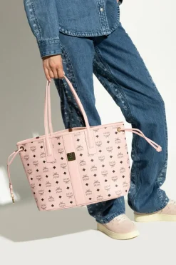 MCM RÓŻOWY Torba `Liz Medium` typu `shopper`