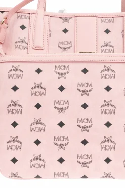MCM RÓŻOWY Torba `Liz Medium` typu `shopper`