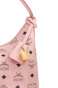 MCM RÓŻOWY Torba na ramię `Aren Small`