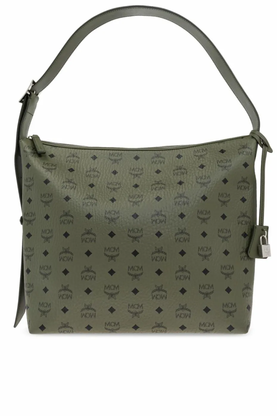 MCM ZIELONY Torba na ramię `Aren Large`