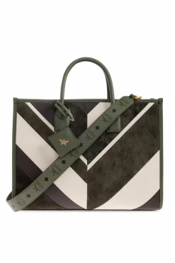 MCM ZIELONY Torba typu `shopper'