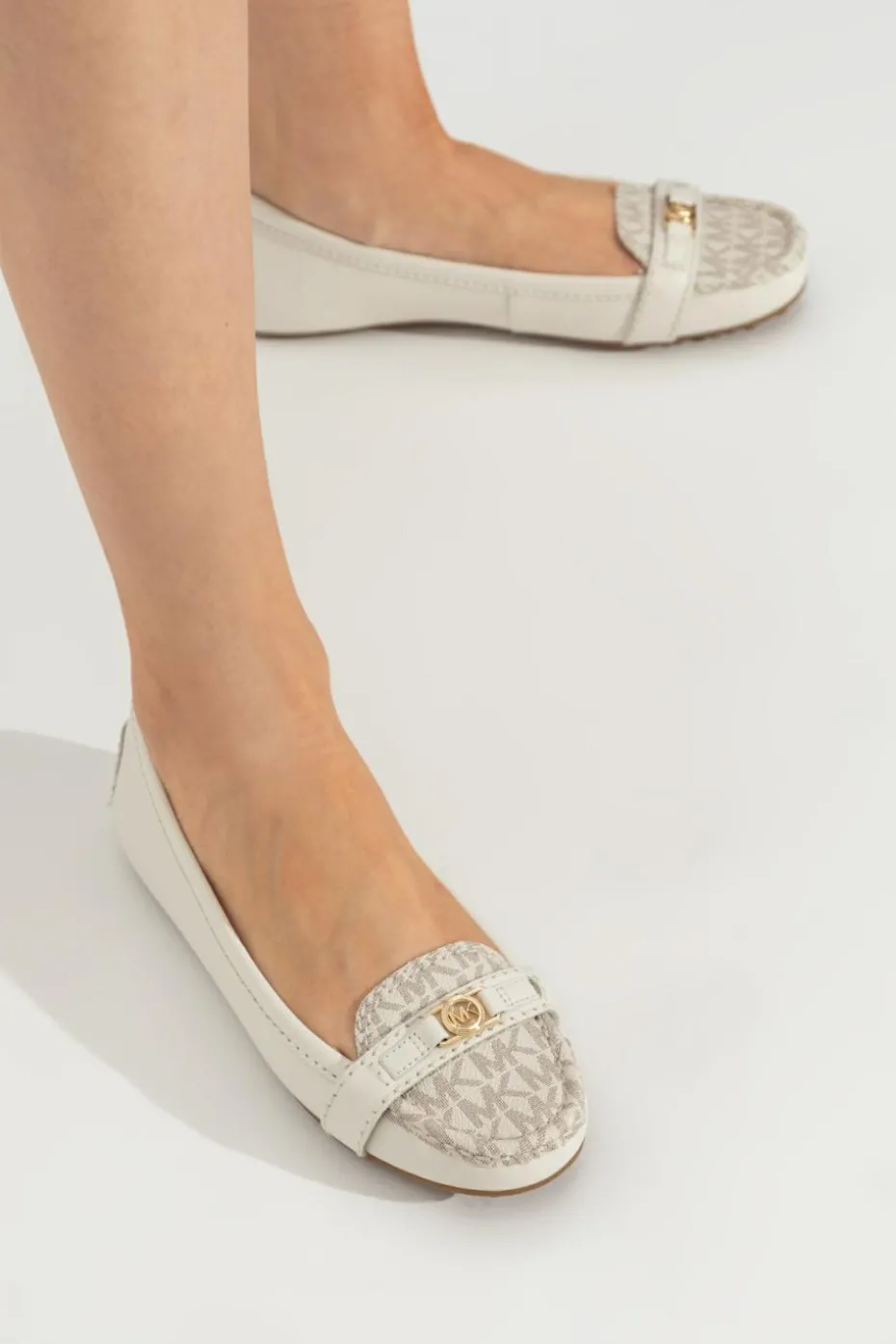 Michael Michael Kors BIAŁY Mokasyny `Mandy`