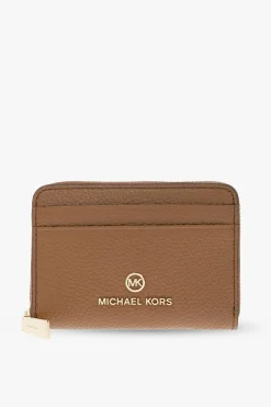 Michael Michael Kors BRĄZOWY Skórzany portfel