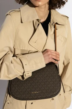 Michael Michael Kors BRĄZOWY Torba na ramię `Lydia`