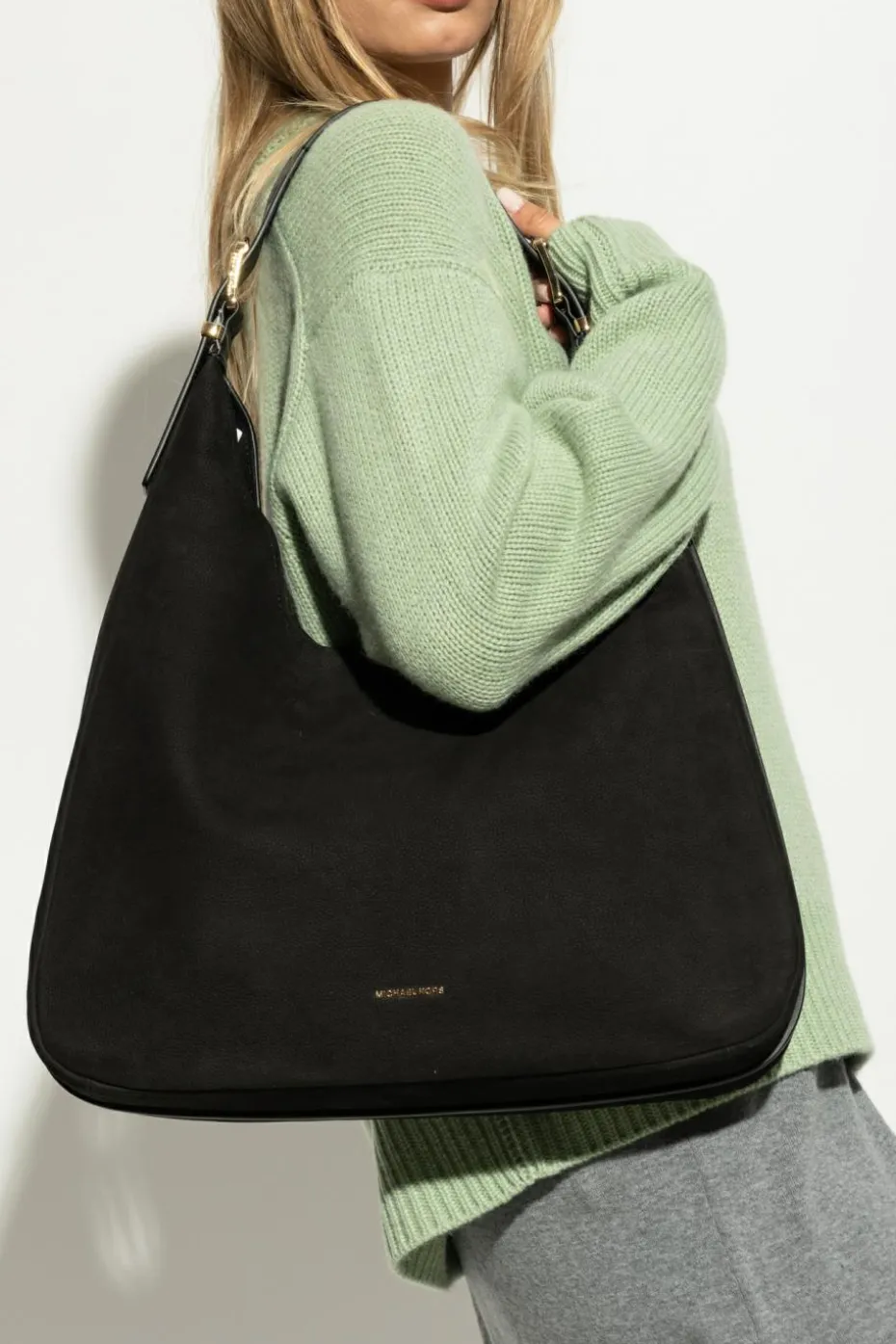 Michael Michael Kors BRĄZOWY Torba na ramię `Nolita Large`