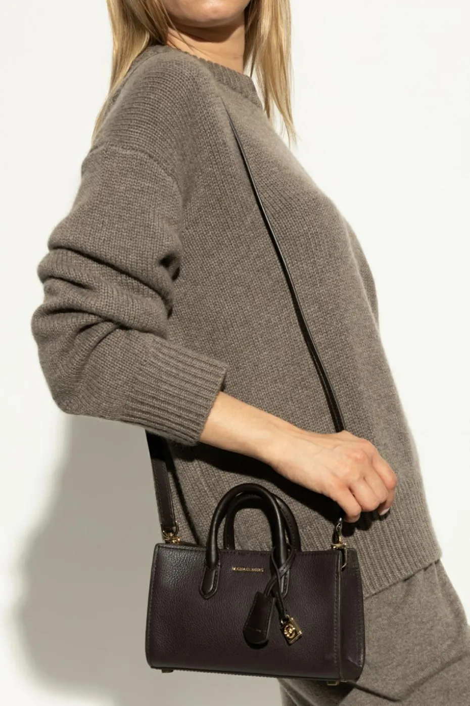 Michael Michael Kors BRĄZOWY Torba do ręki `Scarlett XS`