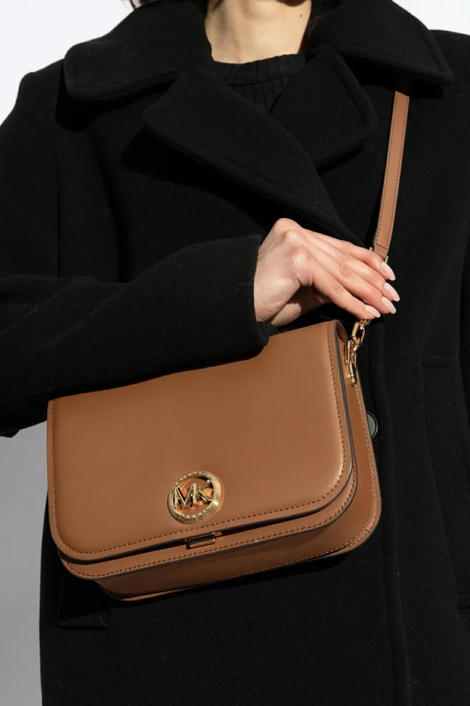 Michael Michael Kors BRĄZOWY Torba na ramię `Delancey`