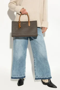 Michael Michael Kors BRĄZOWY Torba do ręki `Scarlett`