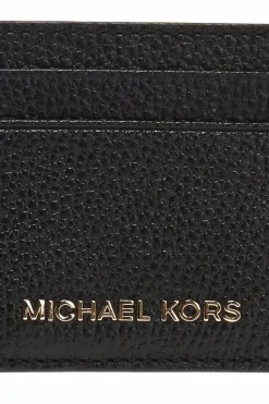 Michael Michael Kors CZARNY Etui na karty 'Money Pieces' z logo