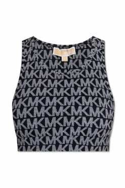 Michael Michael Kors CZARNY Krótki top treningowy
