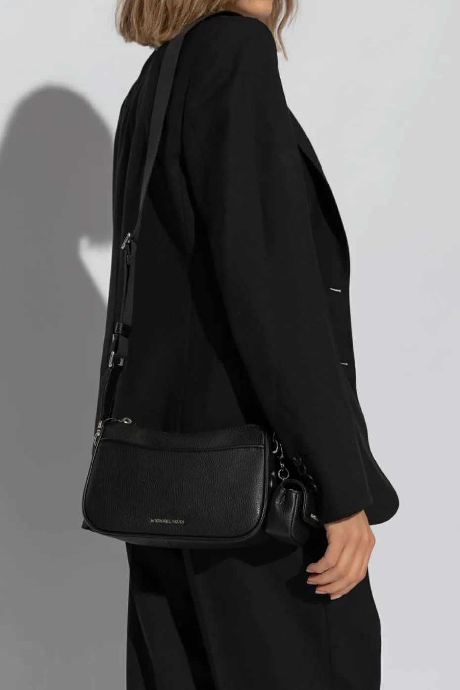 Michael Michael Kors CZARNY Torba na ramię `Jet Set`