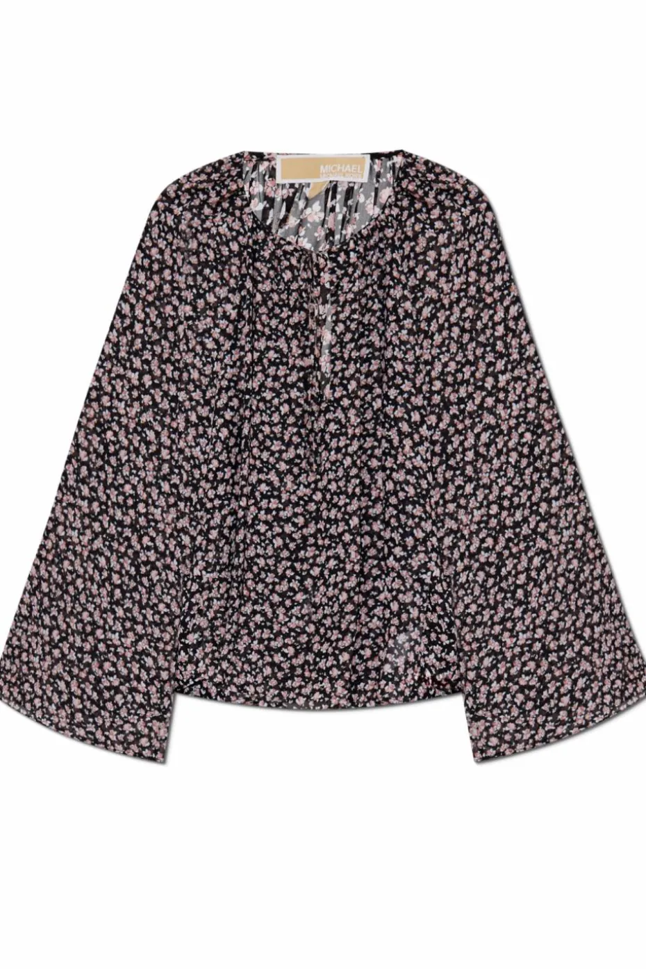 Michael Michael Kors CZARNY Top z motywem kwiatowym